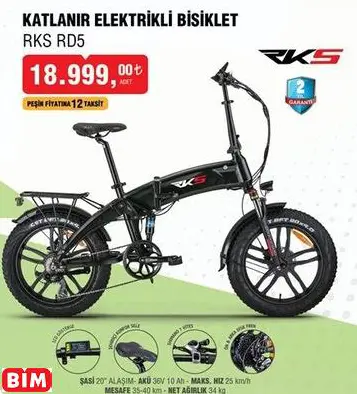 RKS RD5 KATLANIR ELEKTRİKLİ BİSİKLET RKS RD5 KATLANIR ELEKTRİKLİ BİSİKLET